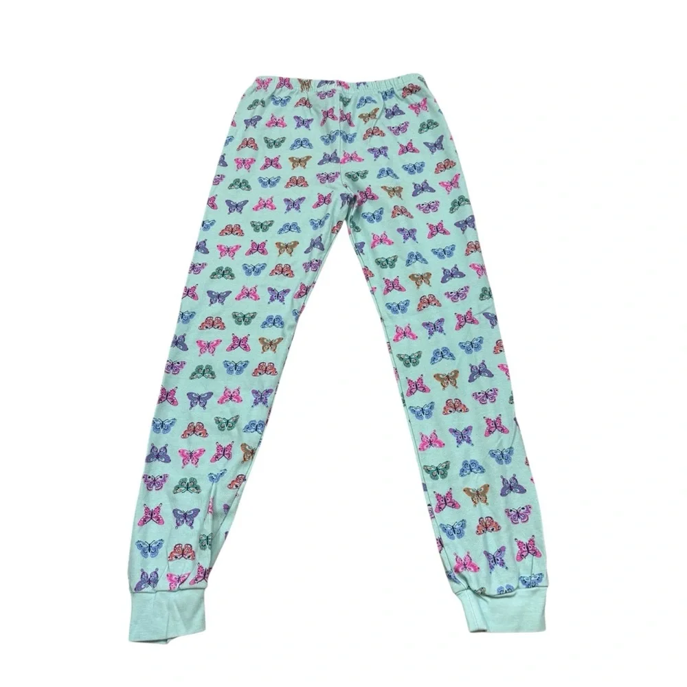 Girls Janie and Jack Two Piece Butterfly Print Pajamas Blue Size 10‎